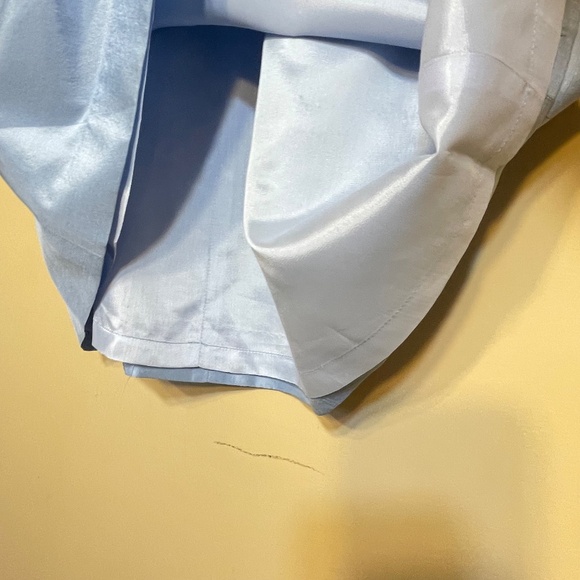 Elegant Blue Satin Dress - Picture 5 of 12